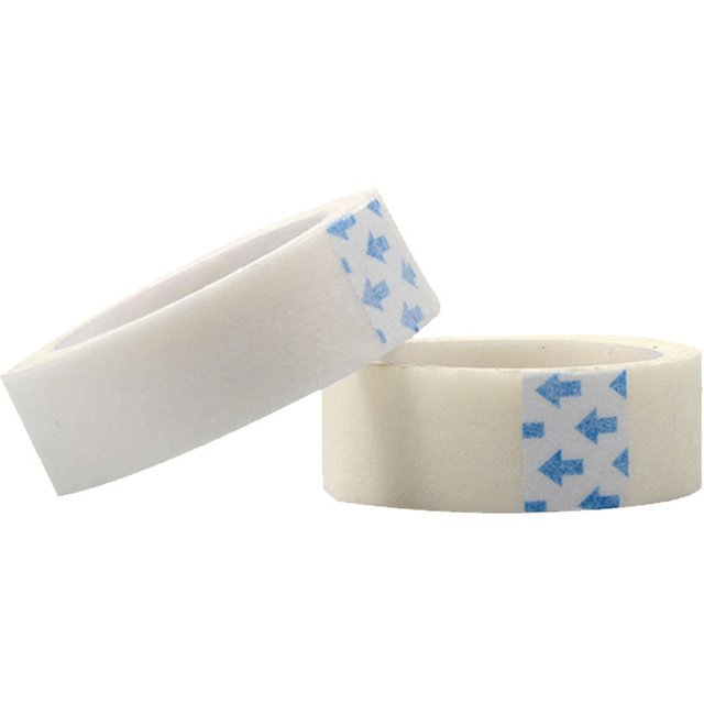 2 Rolls Eyelash Extension Paper Tape Lint Breathable Non-woven Cloth Adhesive Tape For False ension Tool Eye Makeup Eyelid Tools