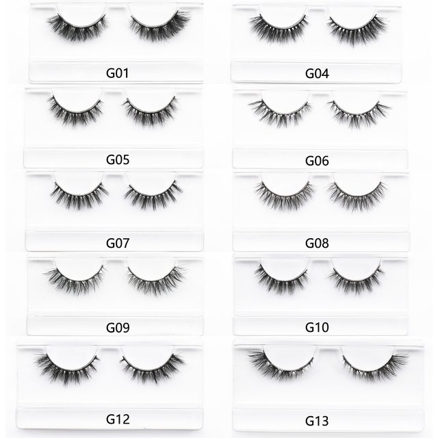 KEKEBAICHA 8-14mm Lashes Natural Short Mink Lashes Fluffy Long False Eyelashes Makeup Cruelty Free Mink Eyelashes Reusable Lash