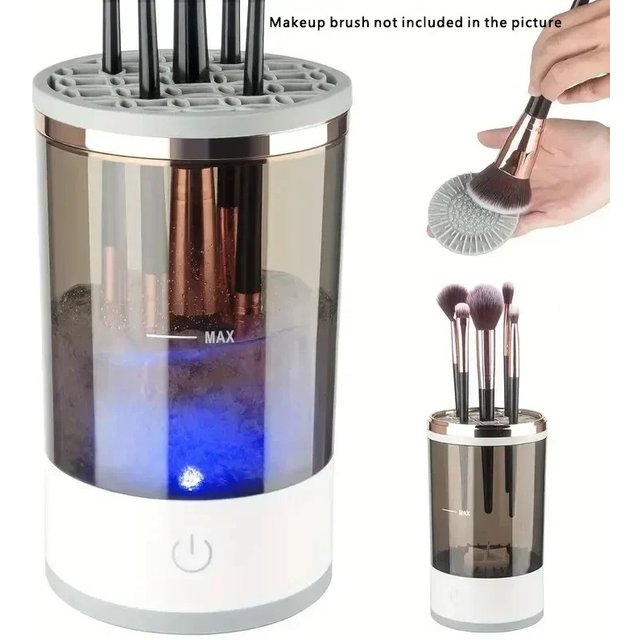 3 In 1 Portable Automatic Electric Makeup Brush Cleaner for women Eye Shadow Brush Holder Stand Tool And Dryer Beauty Makeup