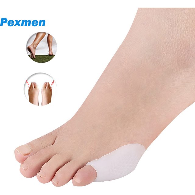 Pexmen 2/4/6Pcs Gel Bunion Protector Pinky Toe Sleeve Protector Prevent Corns Calluses Foot Care Tool