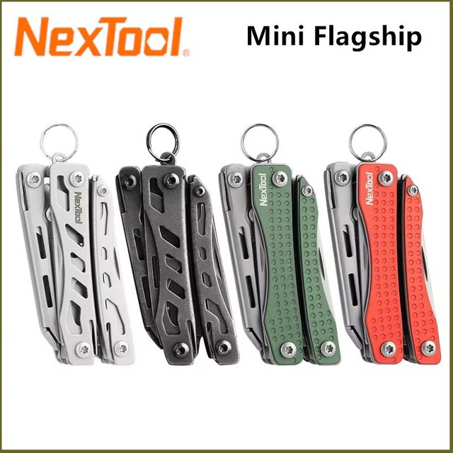 NexTool Mini phare EDC porte-clés multi-outil 10 en 1 Mini couteau de poche multi-outil avec pince