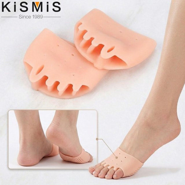 Silicone Toe Separators One Pair Hallux Valgus Straighteners Bunion Relief Pads Foot Care Tools For Daily Use