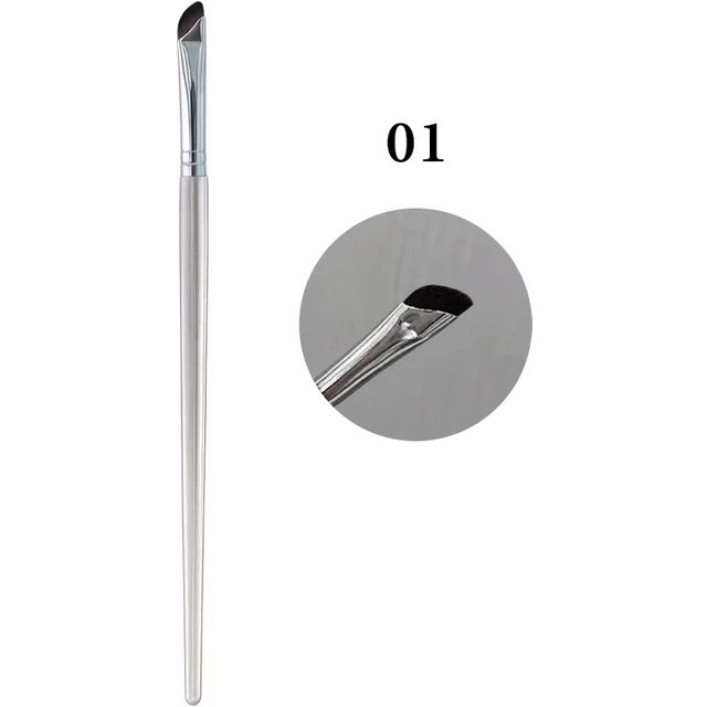 1/2/3PCS Professional Ultra Thin Angled Eye Liner Brush Fine Angle Flat Eyebrow Contour Makeup Detail Brushes Face Makeup Tools