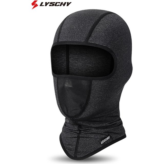 LYSCHY Summer Breathable Ice Silk Balaclava Motorcycle Face Mask UV Protection Off-road Riding Sun-protective Headwear Men Women
