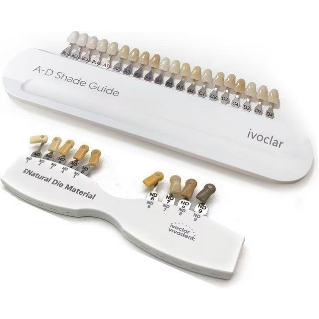 Ivoclar Vivadent Dental Teeth Shade Guide A-D 9/20 Colors Porcelain Tooth IPS Die Teeth Whitening Comparing Toothguide