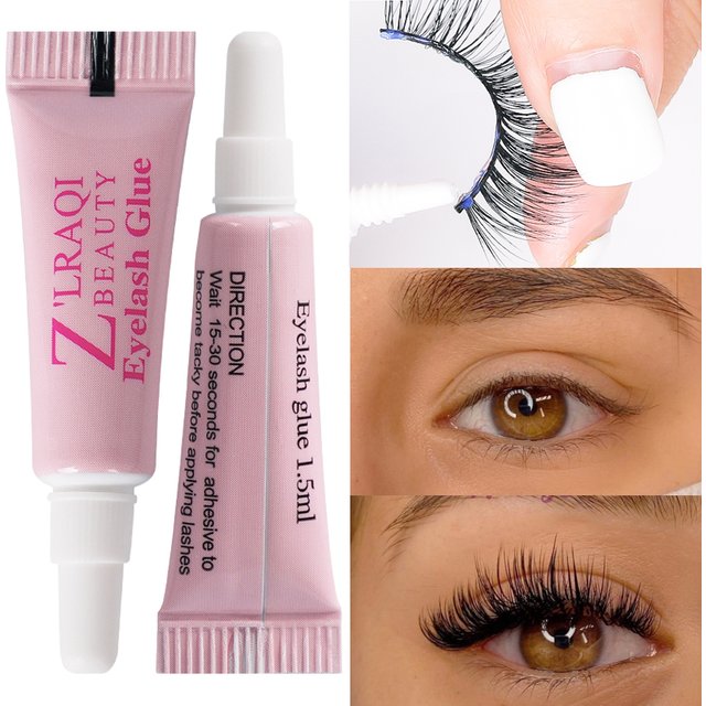 1PC Eyelash Glue Waterproof Strong Clear False Eyelashes Glue Makeup Eye Lash Adhesives Fixed False Eyelashes Cosmetic Tools