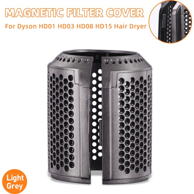 Magnetic Filter Cover for Dyson Hair Dryer HD01 HD03 HD08 HD15 Replacement Outer Dust Cover Suction Opening Buckle Accessories
