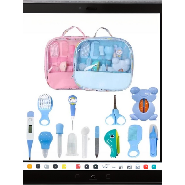 13pcs Comb Grooming Baby Care Kit Baby Portable Tool Grooming Nail Care Set