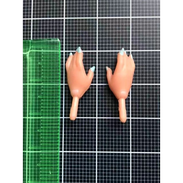 1/6 Doll Replacements Hands With Nail Polish Doll Parts White Brown Black Color Hands LOL Little Sister Doll Parts