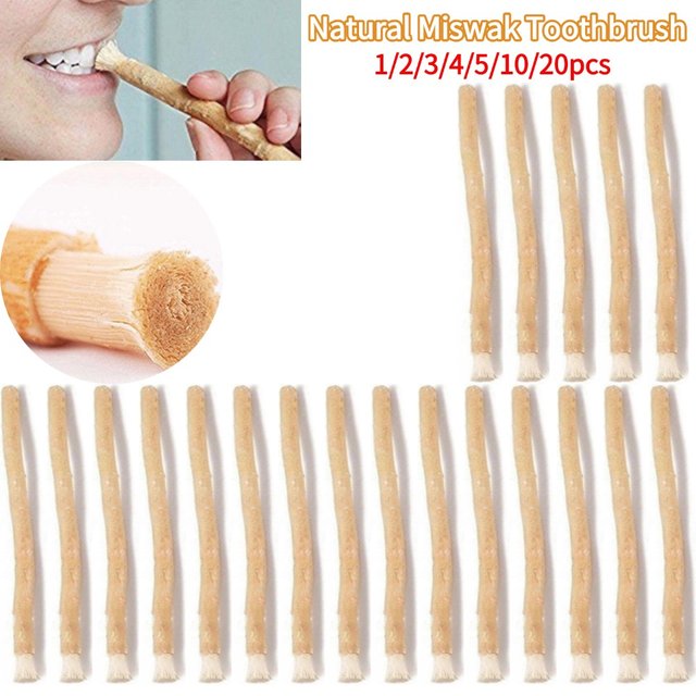 Portable Natural Miswak Toothbrush Traditional Arak Miswaak Manual Teeth Whitener Manual Tooth Care Stick For Travel