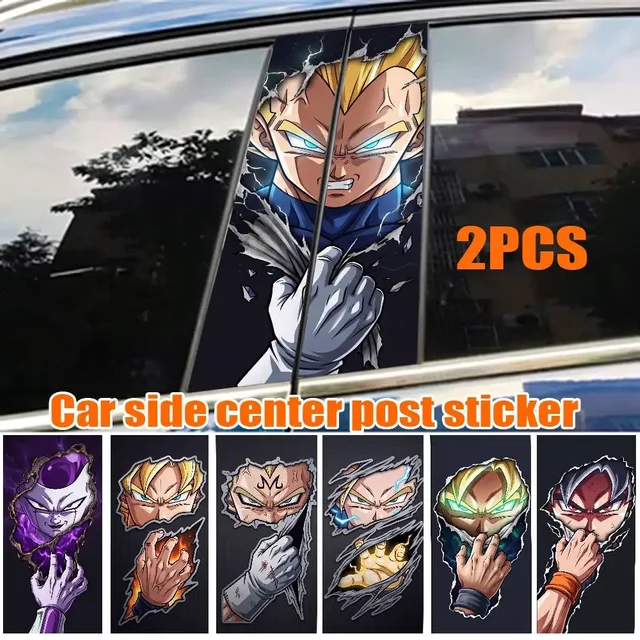 DARONG BALL GOKU Vegeta Car Sticker Auto B-pillar Center Column Decor Cover Scratches Sunscreen Vinyl Decals Accessories