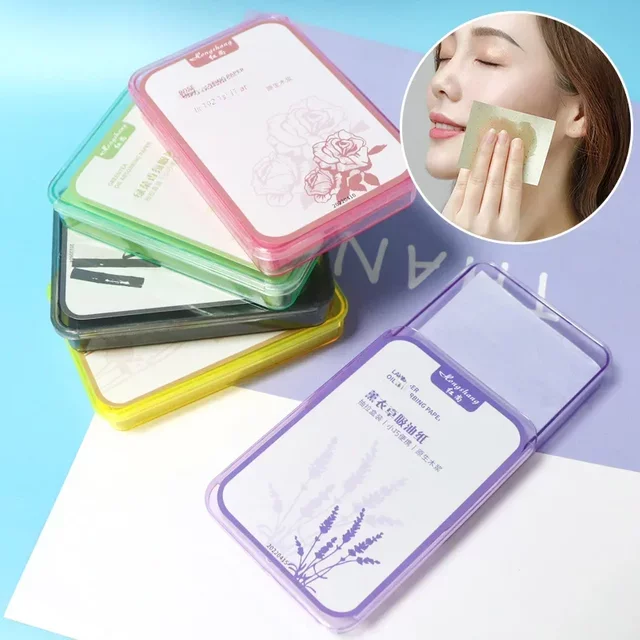 300Pcs Face Oil Absorbing Paper Summer Oil Control Wipes Absorbing Sheet Oily Paper Makeup Tool for Blotting Excess Sebum