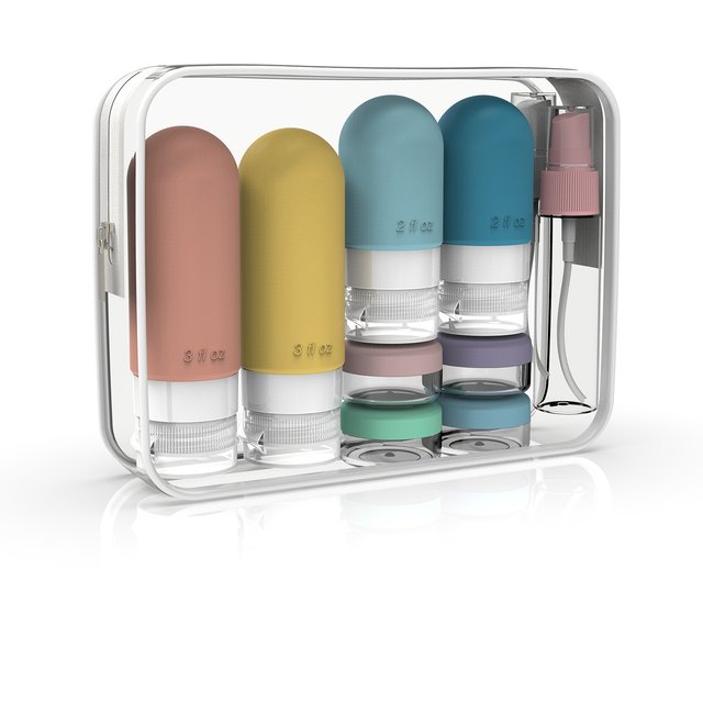 16 Pack Leak Proof Travel Bottle Set Made Of Silicone - TSA-Approved Containers For Toiletries And Conditioner