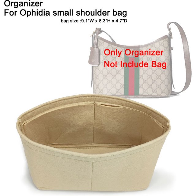Lightweight Inner Bag For Gu cci Ophidia Small Large shoulder Bag Insert Organizer Liner , Makeup Bag Bucket Inner Purse Pouch