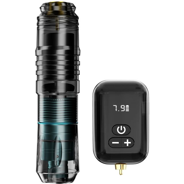 TRO Tattoo Kit Wireless HM155-1 Tattoo Pen Kit For Permanent Makeup Tattoo Machine Kit Black Tattoo Power Supply Tattoo Kit