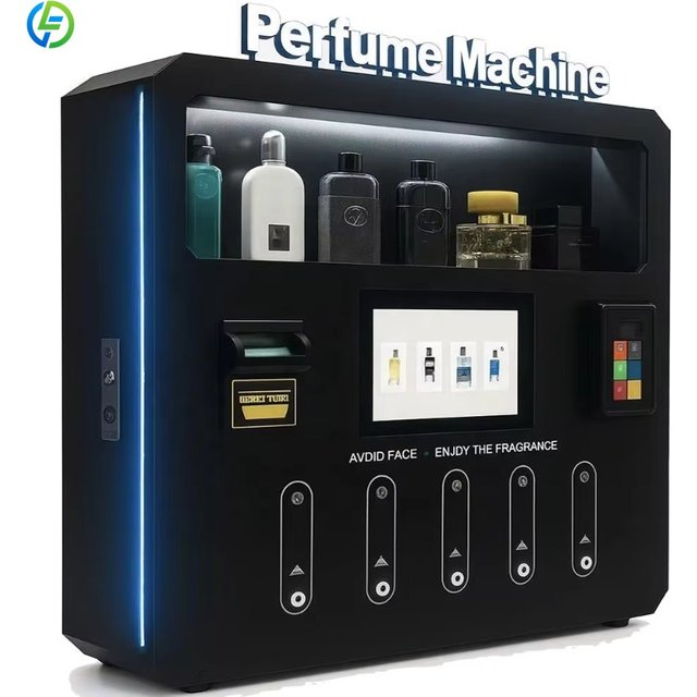 Customized Canada Automatic Custom Blue Perfume Sprayer Vending Machine Accepts Coin/Card/Banknote Payment