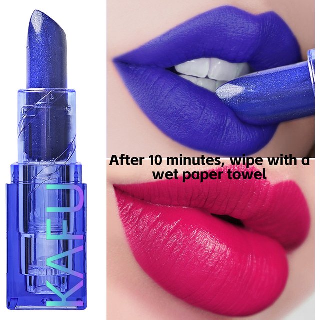 Blue Rose Lipstick Temperature Color Changing lipstic Moisturizing Female Makeup products Sexy Lip tint Gloss Shiny Lipsticks