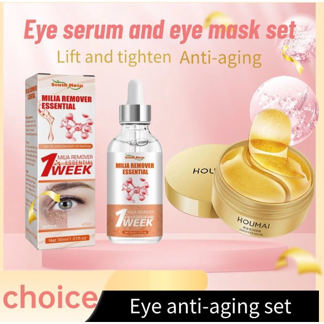 Fat Granules Removal Serum Lighten fine Lines Eye Serum Lifts and tightens,Eye Care Hydrating eye Mask Patch set