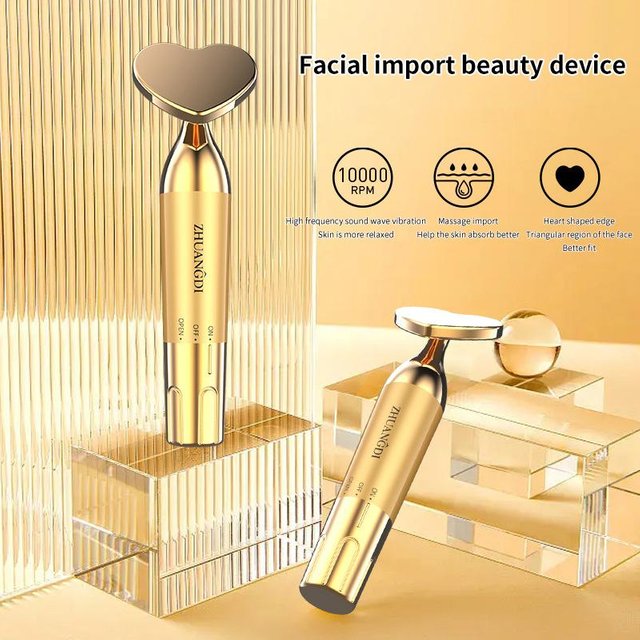 Home Facial Beauty Device Electric Face Eye Massager Anti Wrinkle Skin Rejuvenation Tool Improve Facial Cream Absorption