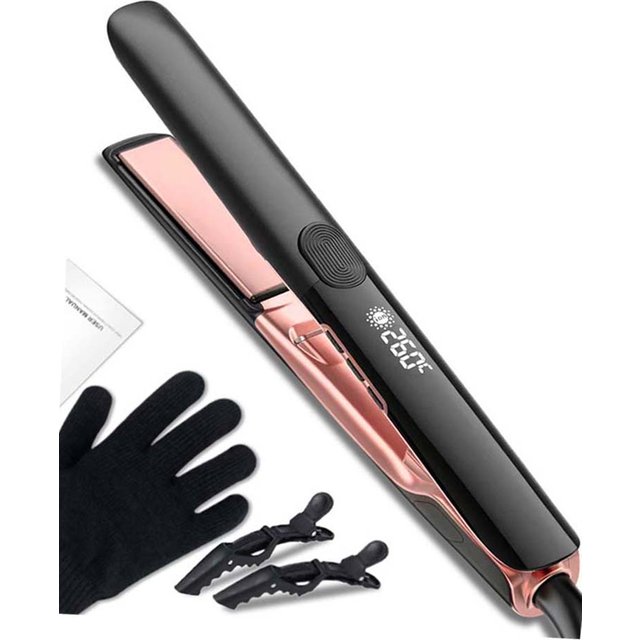 Professional Flat Iron Negative Ion Ceramic Hair Straightener Electric Fast Heat-Up Salon Styling Straightener Iron