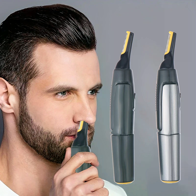 Ultra Thin Electric Nose Hair Trimmer for men Mini Portable Waterproof Ear Nose Hair Trimmer Safe Cleaning Precision Shaver