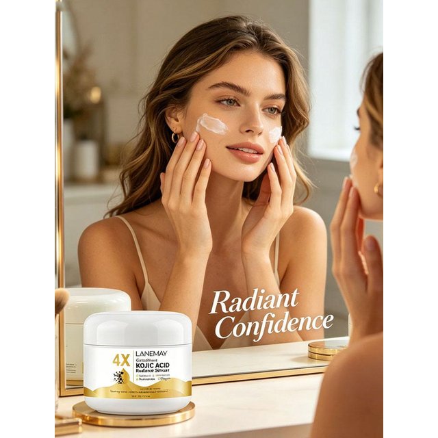 Kojic Acid Face Cream,Eliminates Dark Spots and Dullness Non-Greasy for men Women Whitening Moisturizing Cream,Day Night Use