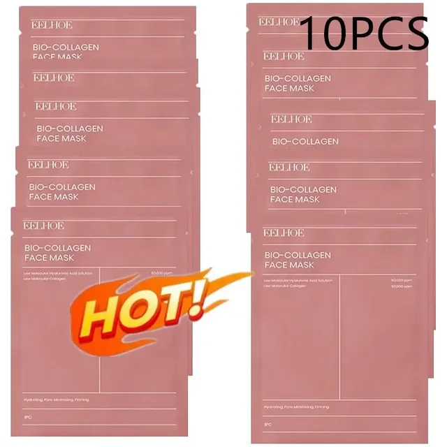 Masque facial au collagène, 10 pièces, hydratant, contrôle de l'huile, éclaircissant, soins pour la