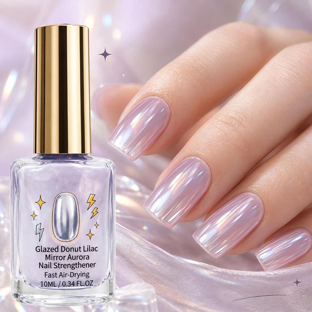 10ml Nail Hardener 10ml Manicure Repair Conditioning Gel Purple Nail Polishing Quick-drying Nail Strengthener DIY Nails Art
