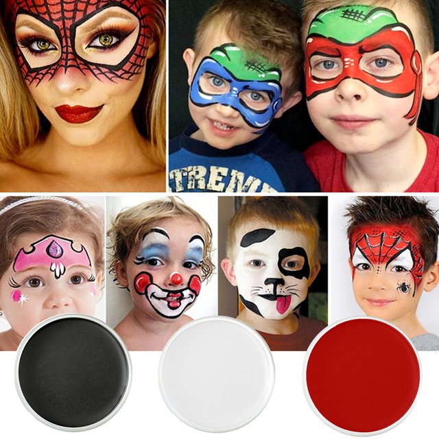 Professional Festival Makeup Kit Face Body Paint White Black Red Special Effects Performance Cosplay Party Supplies For Art