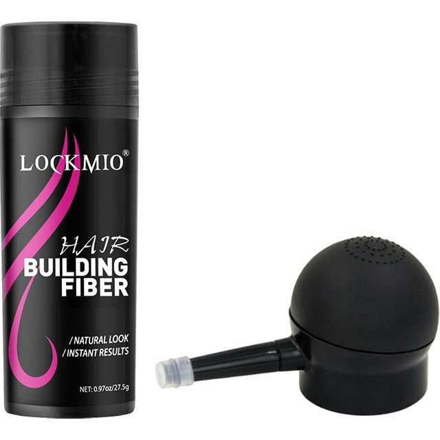 LOCKMIO 27.5g Hair Building Fiber Powder Quick Touch Up Hairline Thinning Hair Concealer Product for Wen Women OR Fiber Sprayer