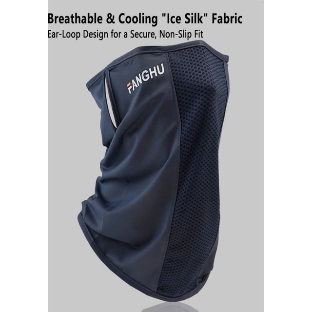 Mesh Breathable Ear Loop Mask Elastic Sunscreen Anti-UV Face Covering Thin Breathable Sports Neck Gaiter for women Men 2026 NEW