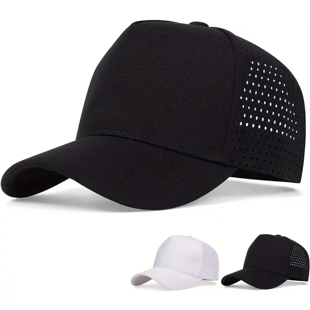 Unisex Solid Color Personality Baseball Net Caps Spring Summer Outdoor Sunscreen Hat Adjustable Casual Trucker Hats