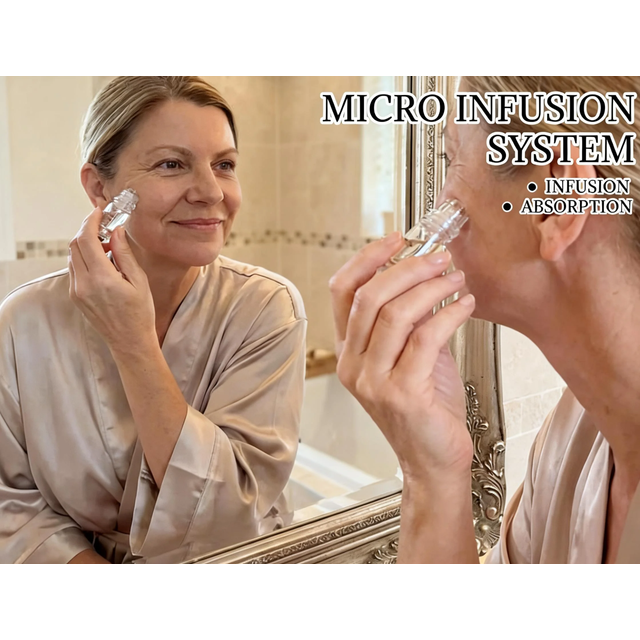 2026 Radiant Flawless Skin Micro Infusion Serum Kit - At Home Facial System Beauty Tool Skin Care for Face | 0.25MM Needle