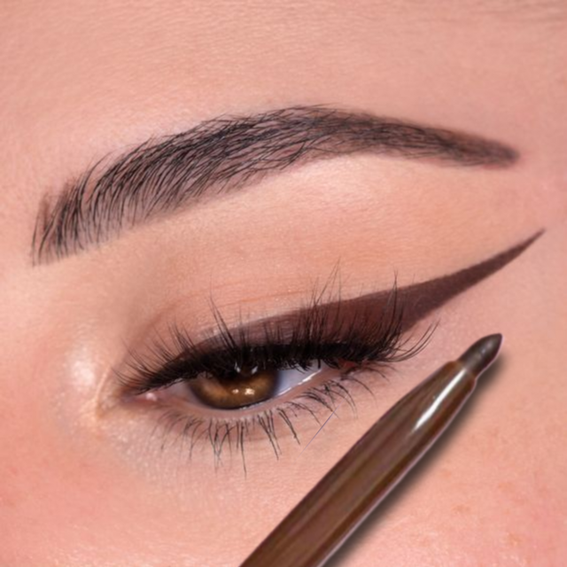 Crayon Eyeliner Gel imperméable noir marron, Ultra-fin, mat, lisse, séchage rapide, sans taches,