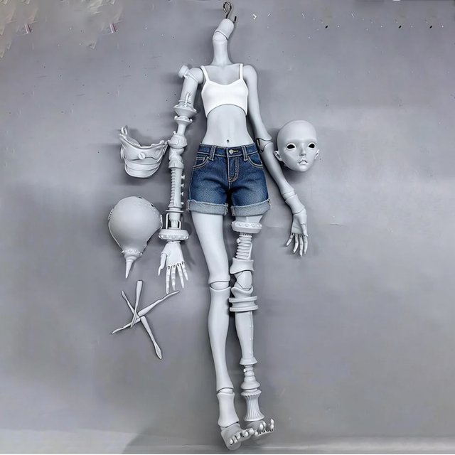New 1/3 BJD Doll Resin No Makeup 1/3 Ball Jointed Doll DIY Doll 1/3 BJD Doll Toys