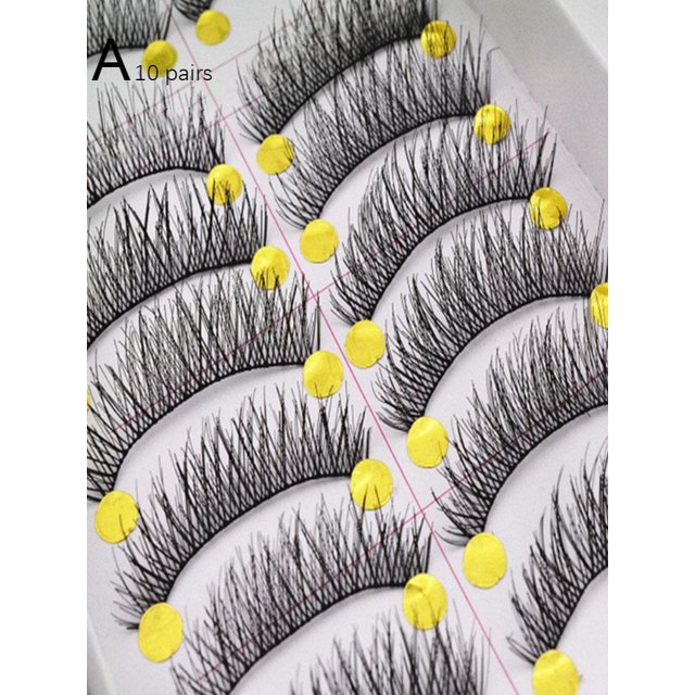 10 Pairs Natural False Eyelashes Fake Lashes Long Makeup 3D Lashes Extension Eyelash Mink Eyelashes For Beauty MAKEUP