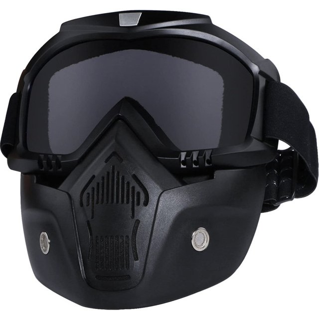 Motorcycle JET Helmet Goggles Mask Skull Moto Face Mask WindProof Motorbike Racing Helmet Goggles Dirt Bike Ski Glasses