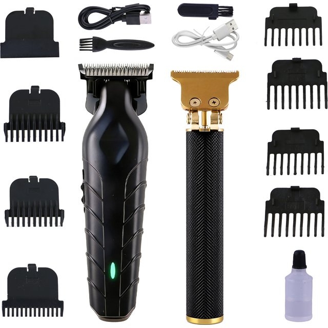 OMUONE 2 In 1 Barber Set for men Hair Clipper Trimmer Electric Shaver Rechargeable Haircut Kit for men Salon Home
