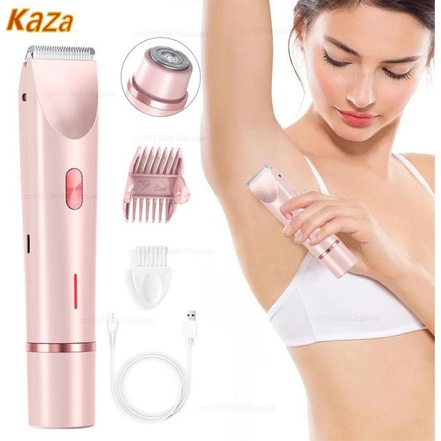 Electric Shaver for Woman Double Head Dual Purpose Female Razor Body Epilator Leg Underarm Bikini Electric Hair Remover Trimmer