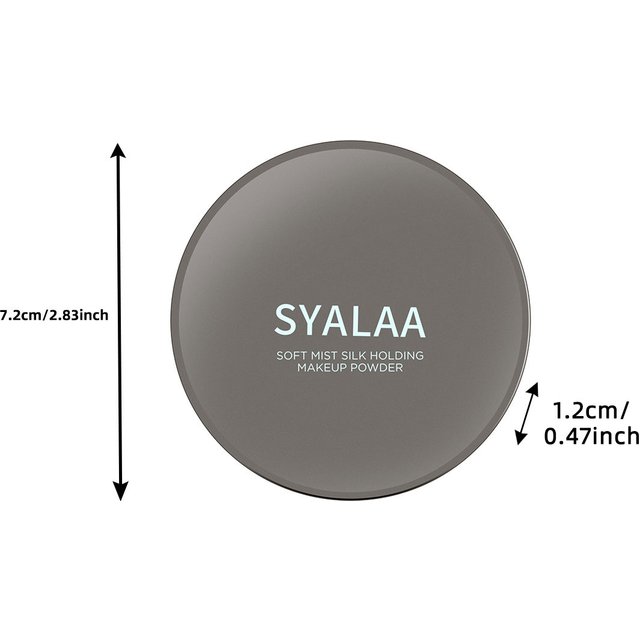 2 Color Pressed Powder Waterproof Long-lasting Full Coverage Face Compact Setting Powder Makeup Foundation Oil Control Cosmetics