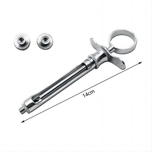 PIORPOY 1Pcs Dental Instrument Syringe With Head Dentistry Tools Stainless Steel Anesthesia Aspirating Syringe Teeth Oral Care
