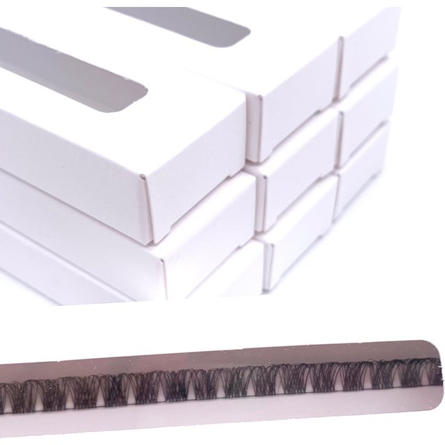 YGirlash DIY Handmade Eyelash Extension Segmented Lashes Dramatic Lash Bundles Soft Ribbon Strip Eyelashes Makeup Lashes