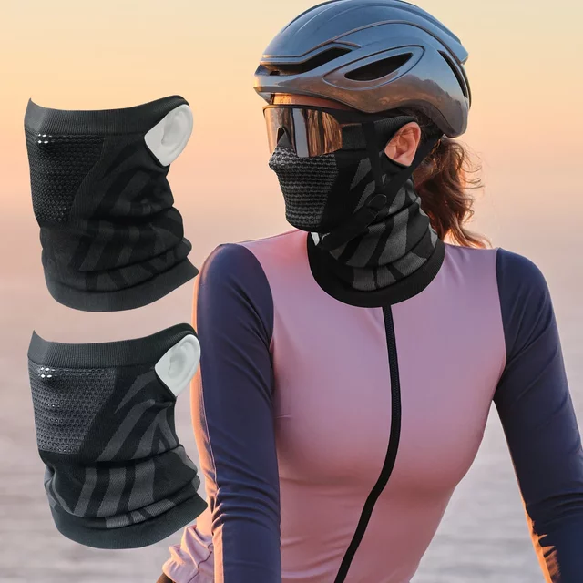 Masque facial respirant, cache-cou printemps-été, léger et coupe-vent, pour le cyclisme, le vélo, la montagne, les sports de plein air