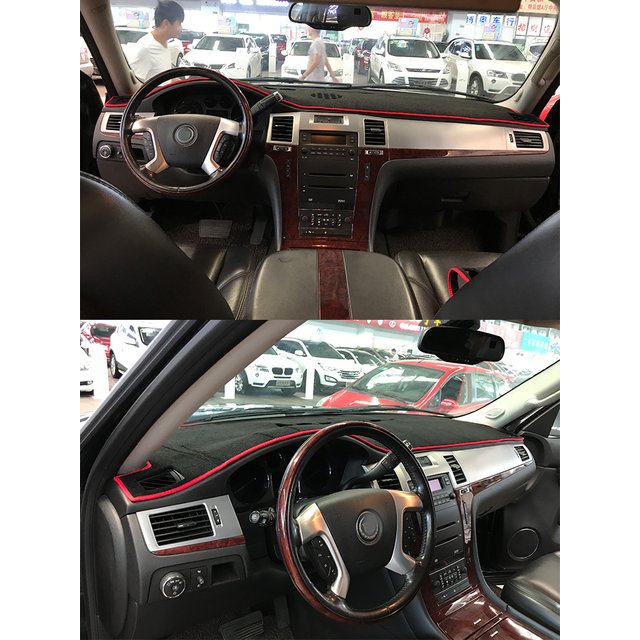 For Cadillac Escalade ESV C11 2007-2014 Dashmat Dashboard Cover Instrument Panel Sunscreen Protective Pad Anti-Dirt Ornaments