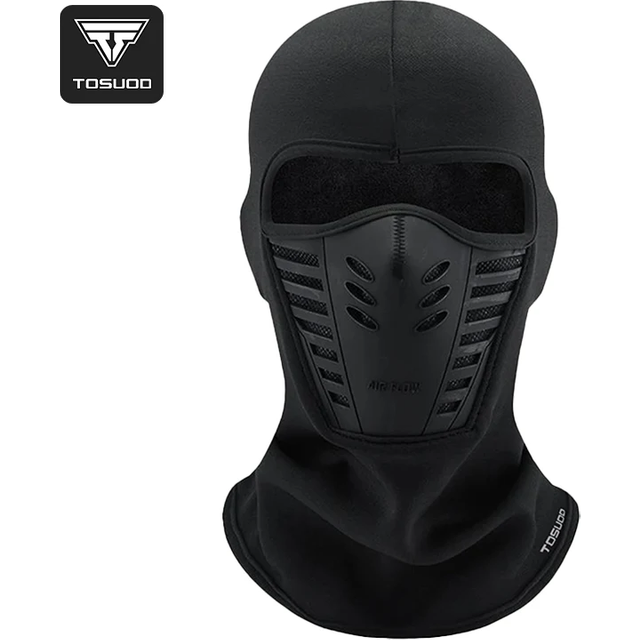 TOSUOD Windproof Dustproof Warm Face Mask for Winter Outdoor Cycling Skiing Motorcycle Elastic Breathable Full Face Mask