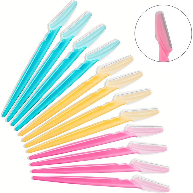 Easy To Use Cutter Shaver Razor Set Eyebrow Multipurpose Face Razors for women and Men Dermaplaning Tool Blades Makeup Tools