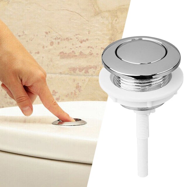 Bouton de réservoir d'Eau de toilette universel, 38mm, Valve ronde, bouton poussoir, siège de toilette, Valve de réservoir d'eau, pièces de salle de bains, 1 pièce
