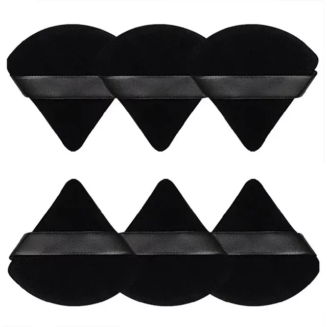 2Pcs Triangle Powder Puff Face Makeup Sponge Soft Velvet Cosmetic Puff Blender Beauty Foundation Sponge Make Up Accessories