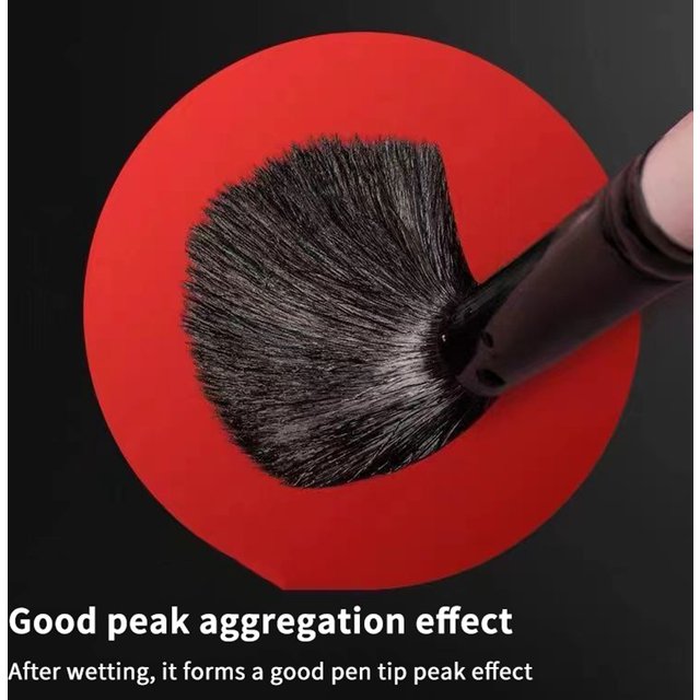 7Pcs Squirrel Hair Brush Set Round Pointed Tips No Shed Gouache Watercolor Brushes For Beginner Artist Painting Kit