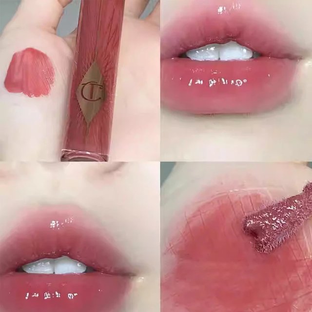 Charlotte Tilbury Lip Plumper Collagen Gloss Non Sticky Shine Pink Lip Balm Setting Powder Mattifying Oil Control Natural Finish